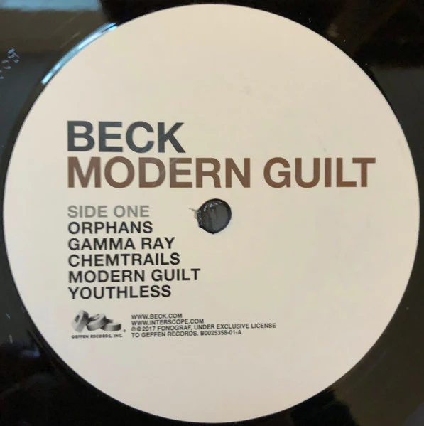 Beck – Modern Guilt (VG+/VG+) – LP, US 2017 - Image 3