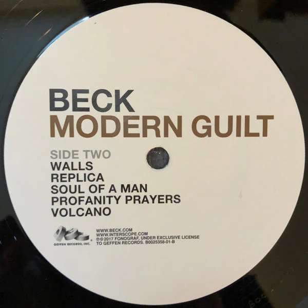 Beck – Modern Guilt (VG+/VG+) – LP, US 2017 - Image 4