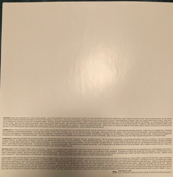 Beck – Modern Guilt (VG+/VG+) – LP, US 2017 - Image 5