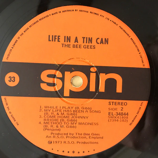 Bee Gees – Life In A Tin Can (VG/VG+) – LP, AU 1973 - Image 3