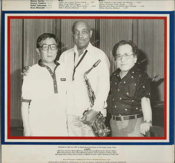 Benny Carter – Street Of Dreams (VG+/VG+) – LP, JP 1981, No OBI - Image 2
