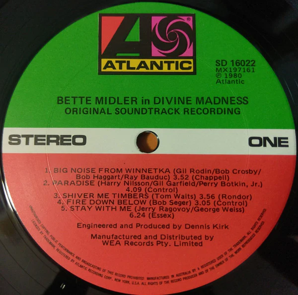 Bette Midler – Divine Madness (VG+/VG+) – LP, AU 1980 - Image 3