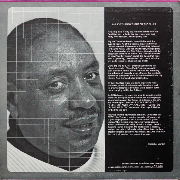 Big Joe Turner – Turns On The Blues (VG+/VG+) – LP, US 1970 - Image 3