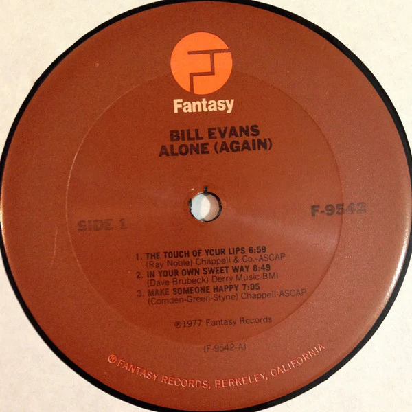 Bill Evans – Alone (Again) (VG/VG+) – LP, US 1977 - Image 2