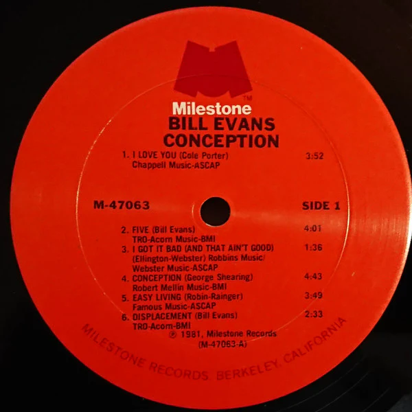 Bill Evans – Conception (VG+/VG+) – 2xLP, US 1981 - Image 5
