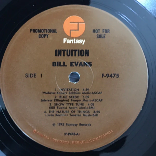 Bill Evans, Eddie Gomez – Intuition (VG+/VG) – LP, US 1975 - Image 3