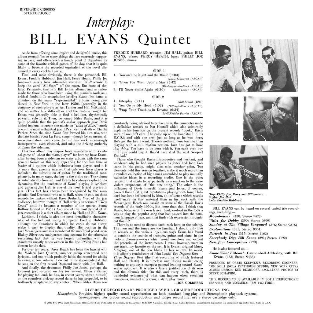Bill Evans – Interplay (Craft OJC Series) - Image 4
