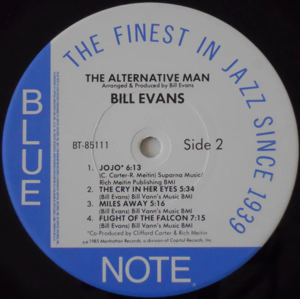 Bill Evans – The Alternative Man (VG/VG) – LP, US 1985 - Image 4