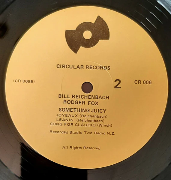 Bill Reichenbach, Rodger Fox – Something Juicy (NM/VG+) – LP, NZ 1984 - Image 4