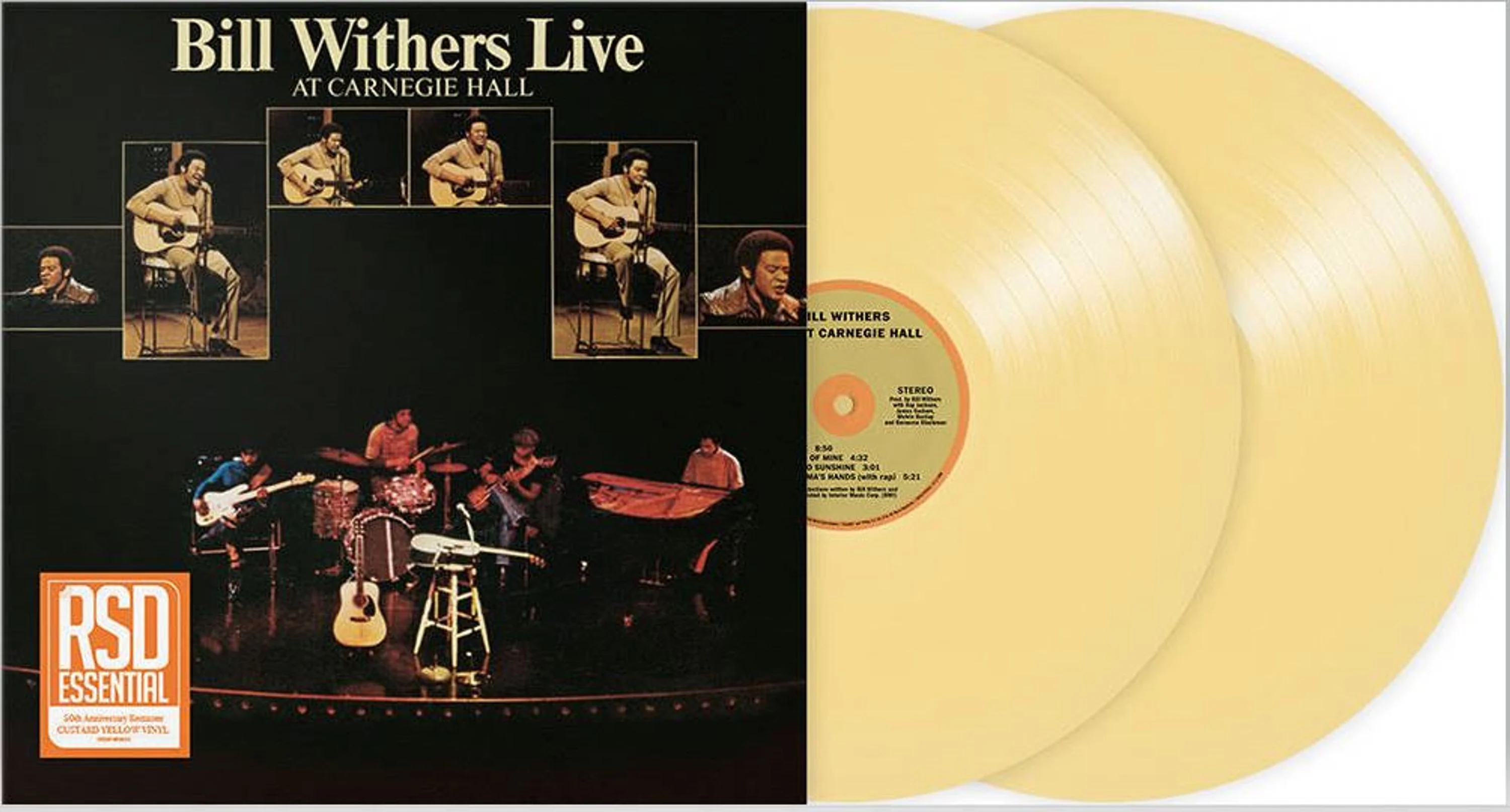 Bill Withers – Bill Withers Live At Carnegie Hall (2xLP, Yellow & Gold Vinyl) - Image 2