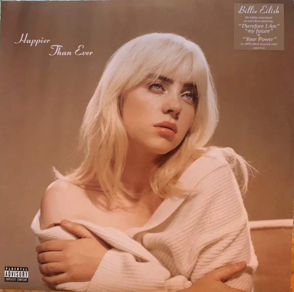 Billie Eilish – Happier Than Ever (NM/M) – 2xLP, US 2021