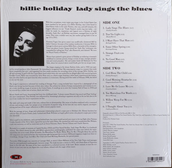 Billie Holiday – Lady Sings The Blues (VG+/VG+) – LP, EU 2017 - Image 2