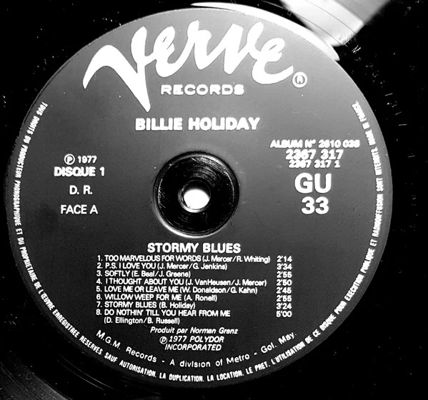 Billie Holiday – Stormy Blues (VG+/VG+) – 2xLP, FR 1977 - Image 3