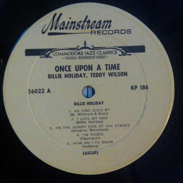 Billie Holiday, Teddy Wilson – Once Upon A Time (VG/VG+) – LP, US 1964 - Image 4