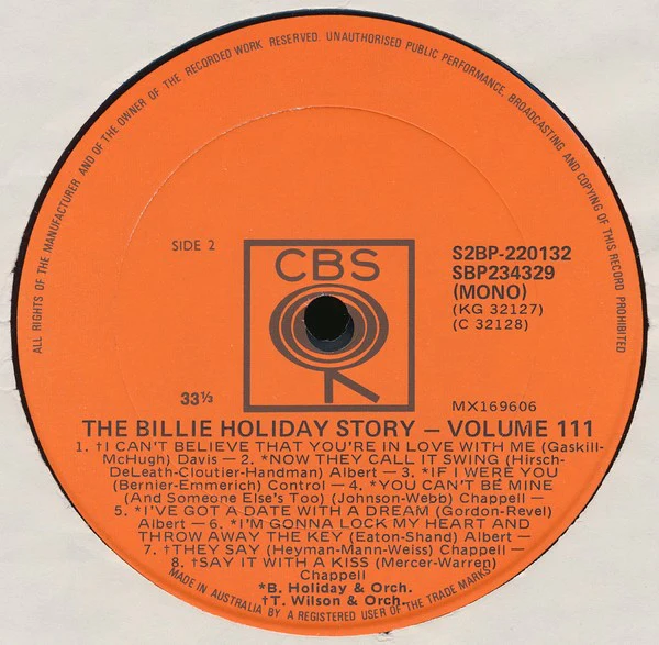 Billie Holiday – The Billie Holiday Story Volume III (E/VG) – 2xLP, AU 1972 - Image 6