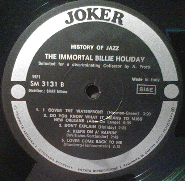 Billie Holiday – The Immortal Billie Holiday (VG/VG+) – LP, IT 1971 - Image 4