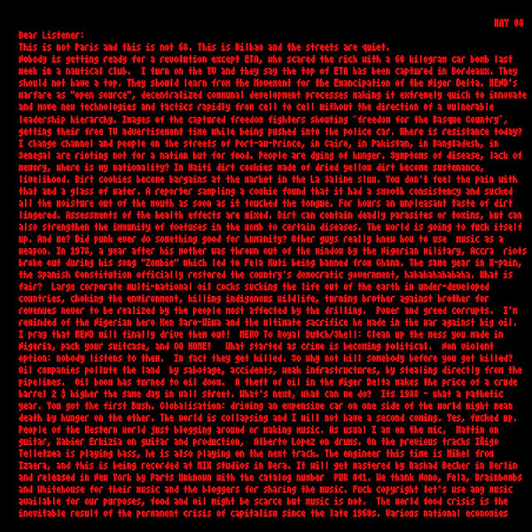 Billy Bao – May 08 (VG+/VG+) – LP, US 2009