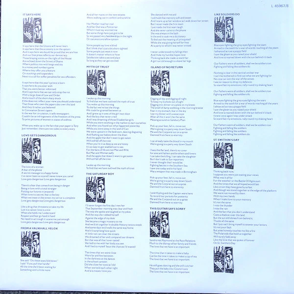 Billy Bragg – Back To Basics (VG/VG+) – 2xLP, AU 1987 - Image 3