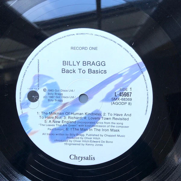 Billy Bragg – Back To Basics (VG/VG+) – 2xLP, AU 1987 - Image 7