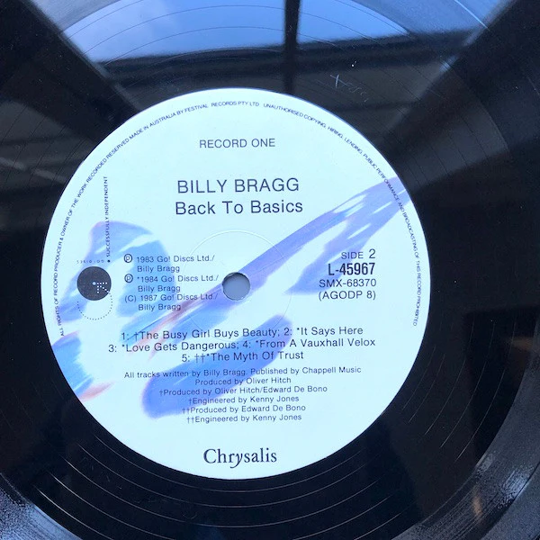Billy Bragg – Back To Basics (VG/VG+) – 2xLP, AU 1987 - Image 8