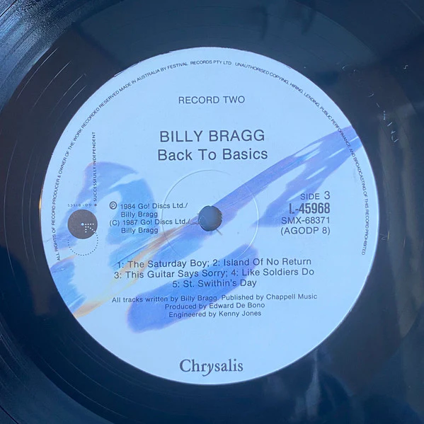 Billy Bragg – Back To Basics (VG/VG+) – 2xLP, AU 1987 - Image 9
