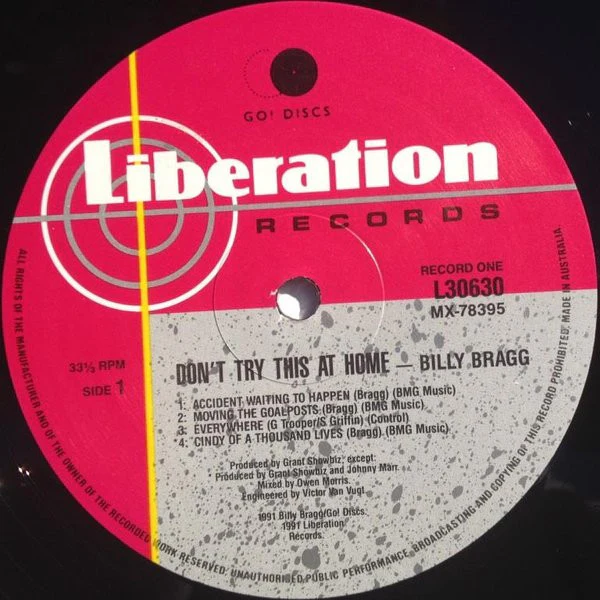 Billy Bragg – Don't Try This At Home (VG+/VG+) – 2xLP, AU 1991 - Image 2