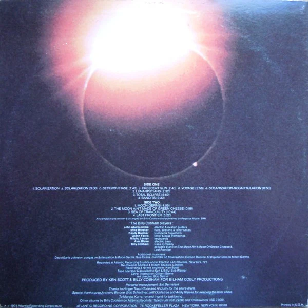 Billy Cobham – Total Eclipse (VG+/VG+) – LP, US 1974 - Image 2