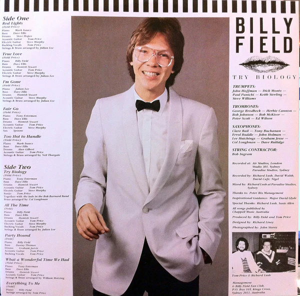 Billy Field – Try Biology (VG+/VG+) – LP, AU 1982 - Image 4