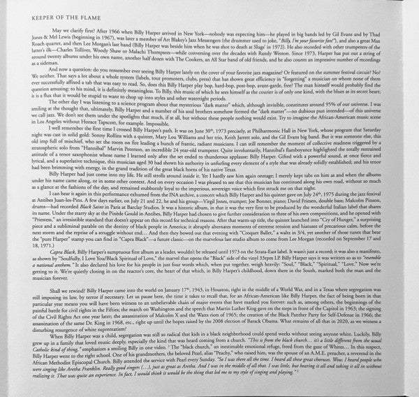 Billy Harper Quintet – Antibes '75 (E/E) – LP, EU 2021 - Image 9