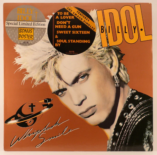 Billy Idol – Whiplash Smile (VG+/VG+) – LP, AU 1986