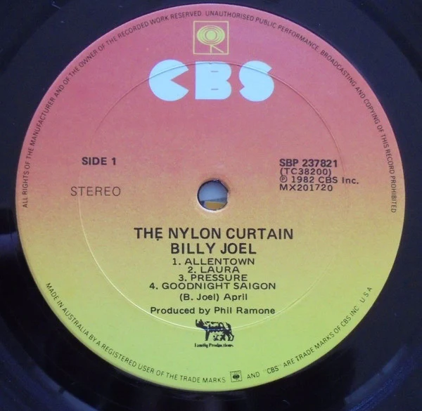 Billy Joel – The Nylon Curtain (VG+/VG+) – LP, AU 1982 - Image 5