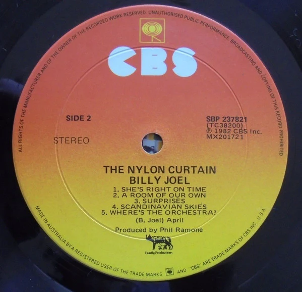 Billy Joel – The Nylon Curtain (VG+/VG+) – LP, AU 1982 - Image 6