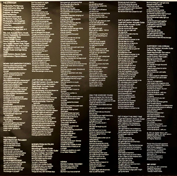 Billy Joel – The Stranger (VG/VG) – LP, AU 1977 - Image 5