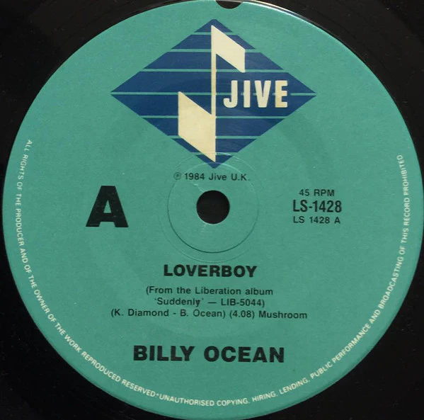 Billy Ocean – Loverboy (VG+/Generic) – 7", AU