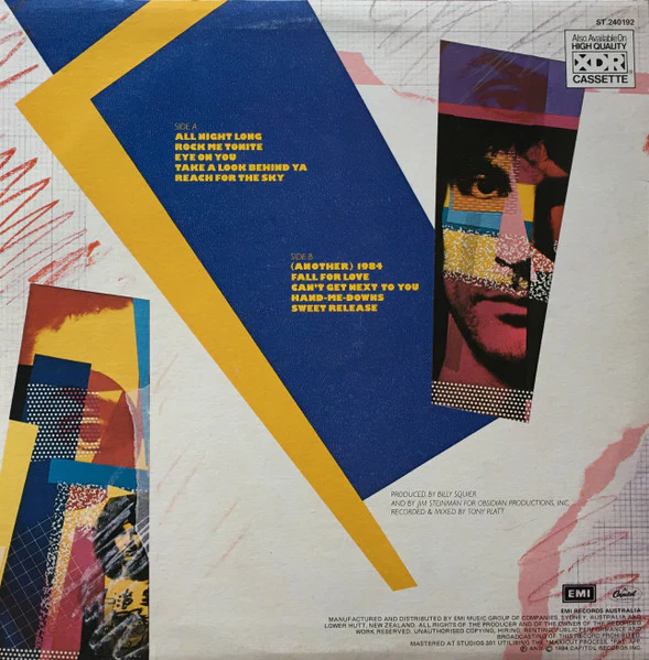Billy Squier – Signs Of Life (VG+/VG+) – LP, AU 1984 - Image 2