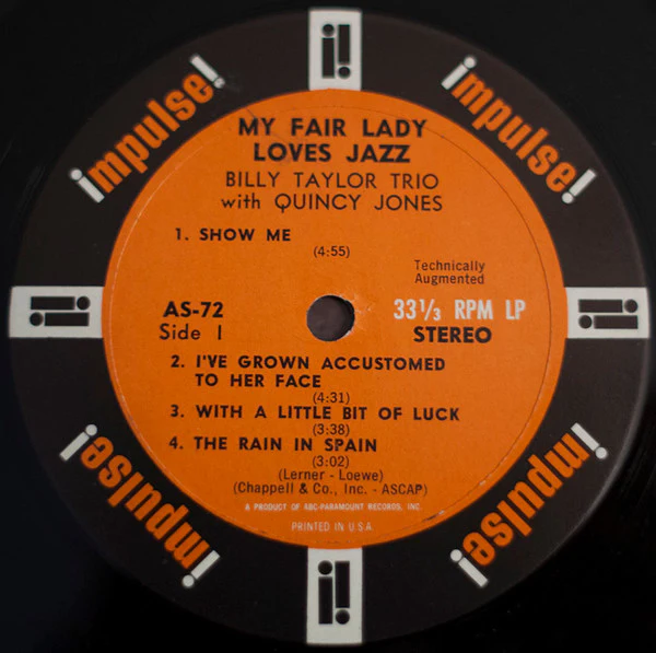 Billy Taylor Trio, Quincy Jones – My Fair Lady Loves Jazz (VG/VG) – LP, US 1965 - Image 5