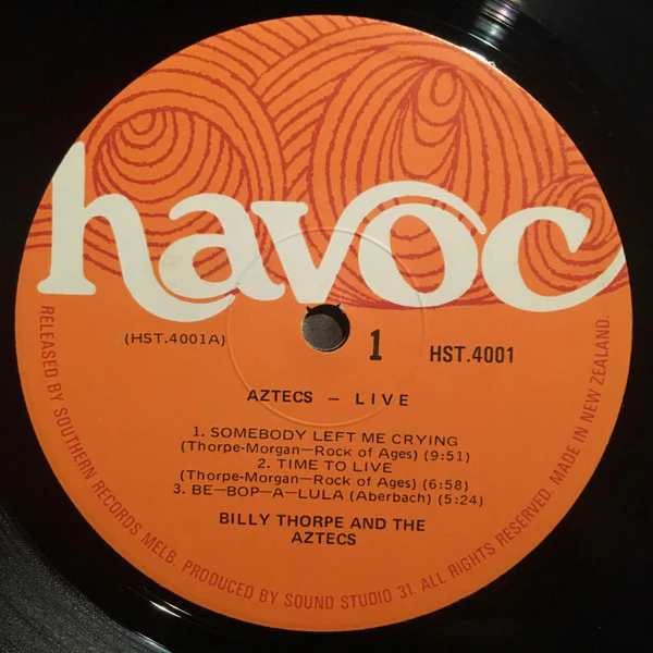 Billy Thorpe And The Aztecs – Live (VG/VG+) – LP, AU 1971 - Image 5