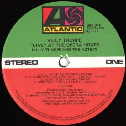 Billy Thorpe And The Aztecs – Steaming At The Opera House (VG+/VG) – 2xLP, AU 1974 - Image 3