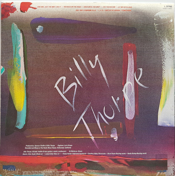 Billy Thorpe – Stimulation (VG/VG+) – LP, AU 1981 - Image 2
