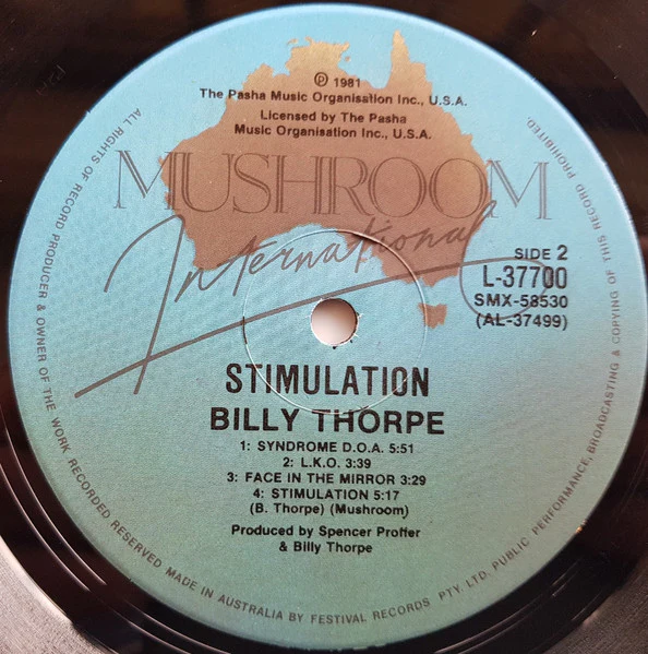 Billy Thorpe – Stimulation (VG/VG+) – LP, AU 1981 - Image 4