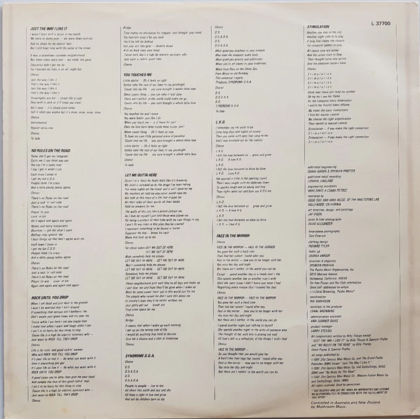 Billy Thorpe – Stimulation (VG/VG+) – LP, AU 1981 - Image 5