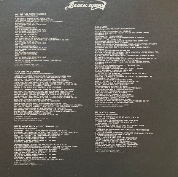 Black Ivory – Feel It (VG/VG+) – LP, US 1975 - Image 5