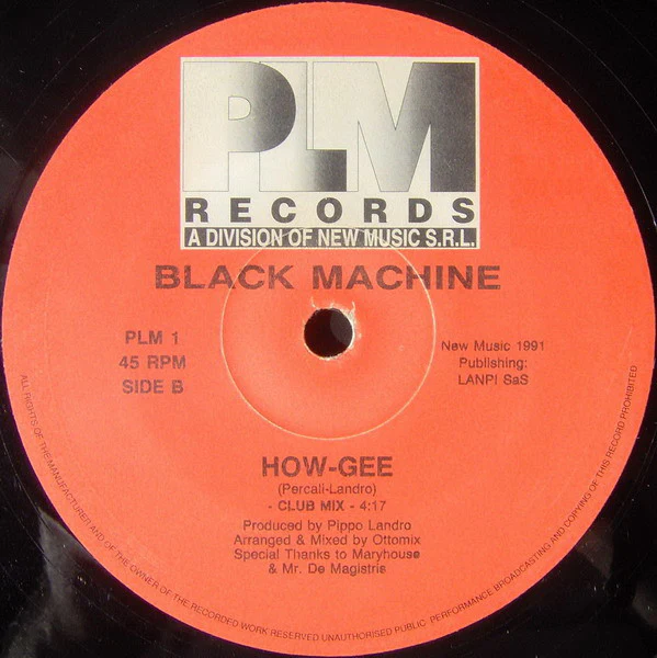 Black Machine – How-Gee (VG/VG+) – 12", IT 1991 - Image 4