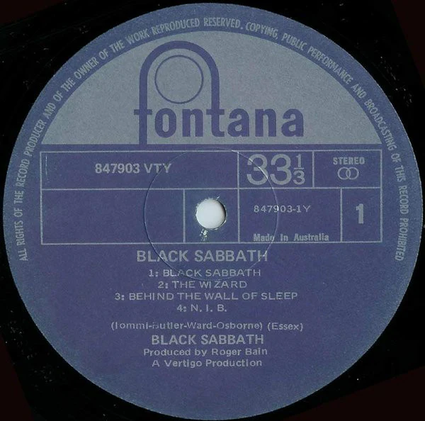 Black Sabbath – Black Sabbath (G+/VG) – LP, AU 1971 - Image 5