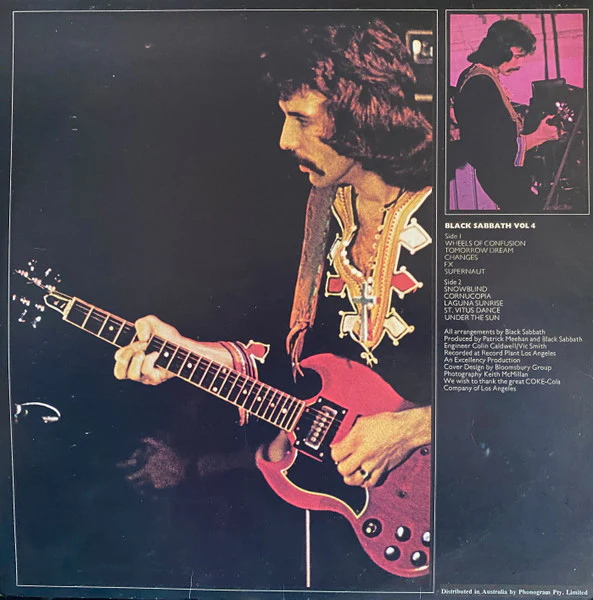 Black Sabbath – Black Sabbath Vol 4 (VG/VG) – LP, AU 1972 - Image 3