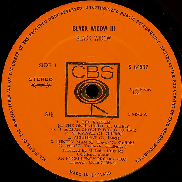 Black Widow – III (VG+/VG+) – LP, UK 1971 - Image 2