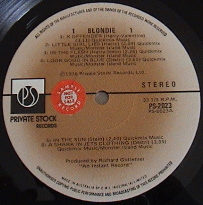 Blondie – Blondie (VG/VG) – LP, AU 1977 - Image 3