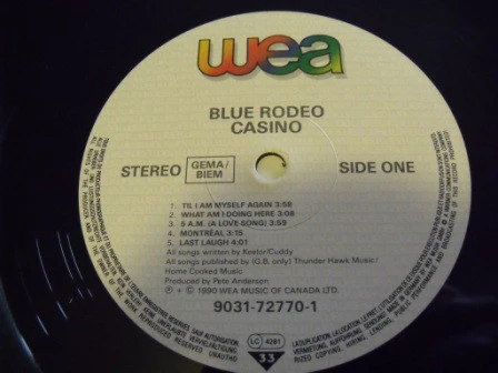 Blue Rodeo – Casino (E/VG+) – LP, EU 1990 - Image 2