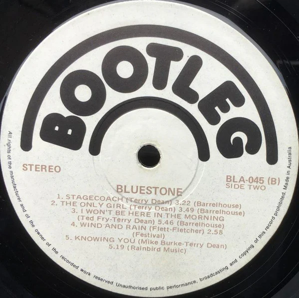 Bluestone – Bluestone (VG+/E) – LP, AU 1974 - Image 4
