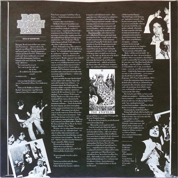 Bob Dylan – Desire = 欲望 (VG+/VG+) – LP, JP 1976, No OBI - Image 6